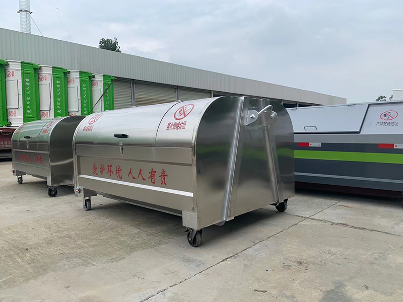 201不锈钢3方垃圾箱