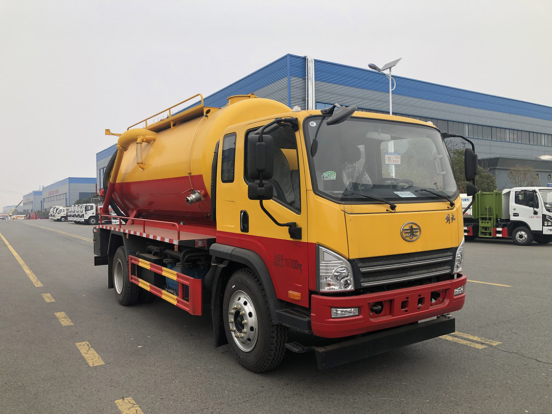 解放一体罐清洗吸污车